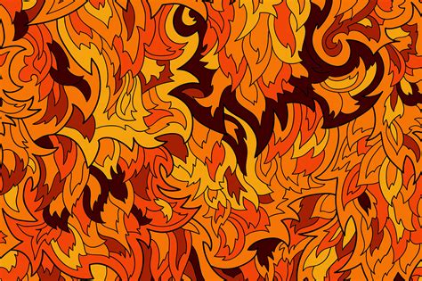 Seamless Fur Or Flame Pattern ~ Patterns On Creative Market