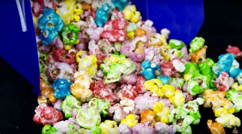 Rainbow Popcorn With Fruit Flavours Steves Kitchen Fruity
