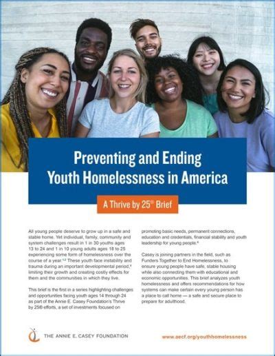 Preventing And Ending Youth Homelessness In America The Annie E