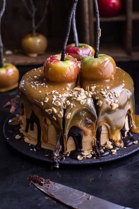 Snickers apple salad may not be the kind of salad you're thinking of—it has pudding, whipped cream, and yes, snickers bars. Salted Caramel Apple Snickers Cake | halfbakedharvest.com ...