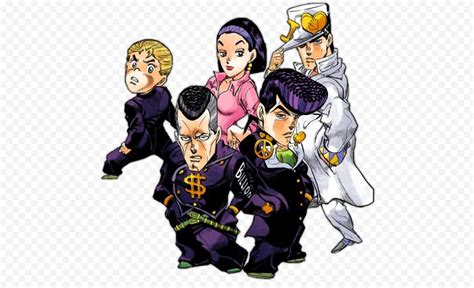 Josuke Higashikata Jotaro Kujo Dio Brando Koichi Hirose Okuyasu