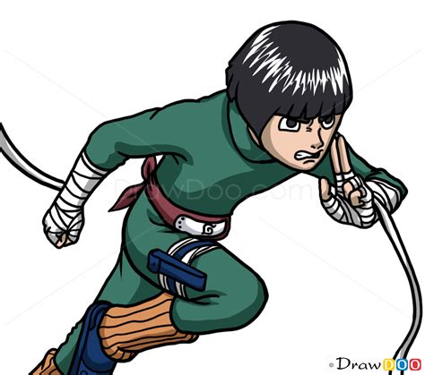 How To Draw Rock Lee Naruto How To Draw Drawing Ideas Draw