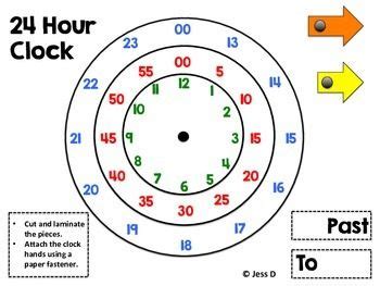 24 hour clock converter printable / pin on time. Pin on For My Teacher Friends