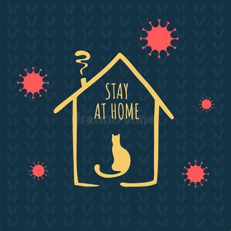 Stay At Home Awareness Social Media Campaign And Coronavirus Prevention
