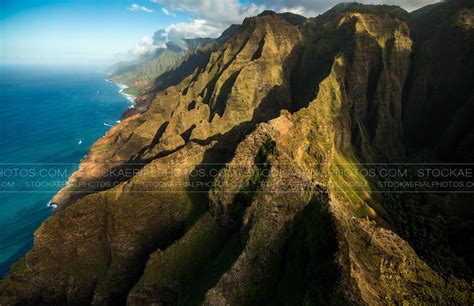 Aerial Photo Na Pali Coast Kauai