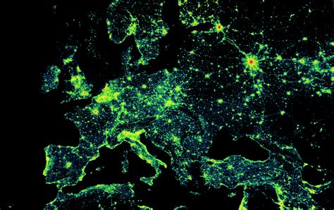 europe no borders just light pollution [2020] r mapporn