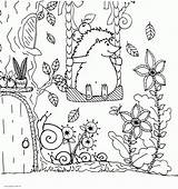 Coloring Hedgehog Printable Adults Animal Animals sketch template