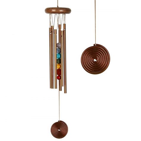 Woodstock Wind Chimes And Gongs Seven Chakra Stones 17 Wind Chime