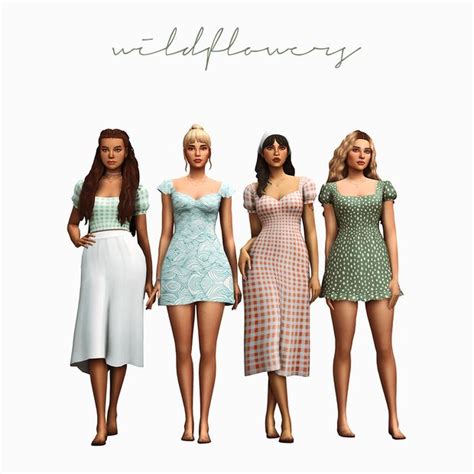 Wildflowers Cc Pack Updated Arethabee Sims 4 Cc Packs Sims 4