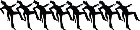 Free Clipart Of A Border Of Men Dancing