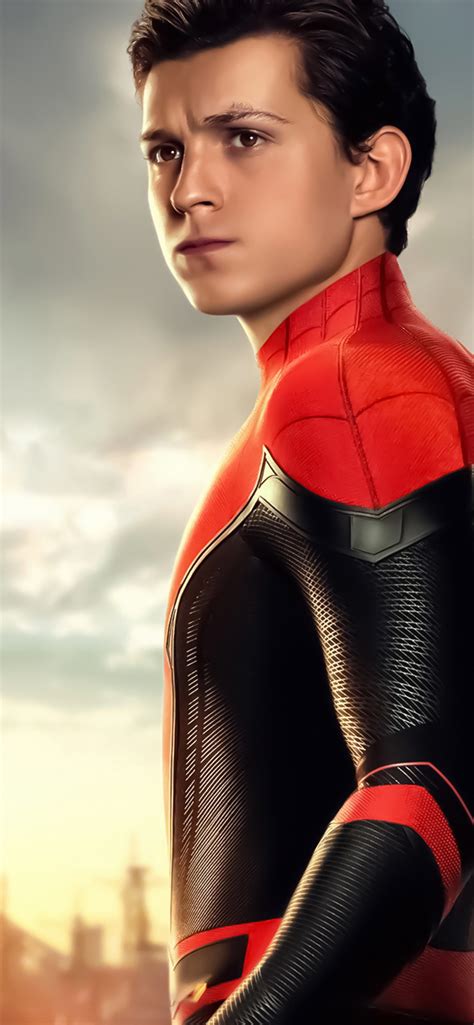 1242x2688 Tom Holland Spider Man Far From Home Poster Iphone Xs Max