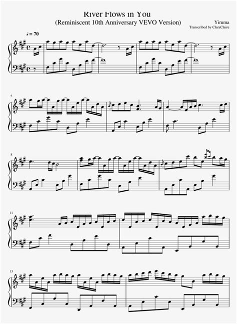 Documents similar to river flows in you piano sheet. River Flows In You - Serendipity Piano Sheet Music - Free Transparent PNG Download - PNGkey