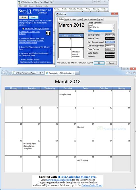 Html Calendar Maker Pro Screenshot And Download At