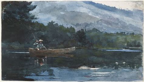 Adirondack Lake Blue Monday Winslow Homer 1892 Watercolor On