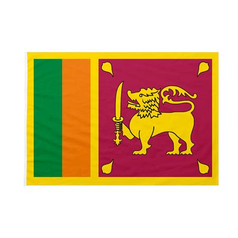 Bandiera Sri Lanka Professionale 70x105 Cm Da Bastone