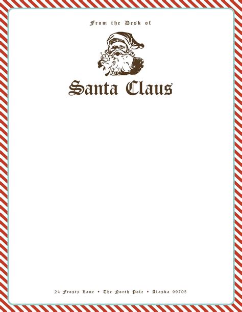 Free Santa Stationery Give Your Kids Their Very Own Personalized