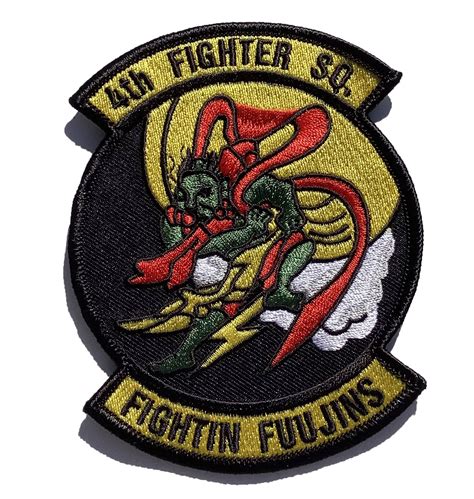 4th Fighter Squadron Fighting Fuujins Patch Sew On Squadron Nostalgia