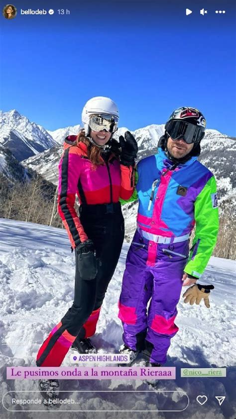 Débora Bello Y Nico Riera Se Mostraron Juntos En Aspen “le Pusimos