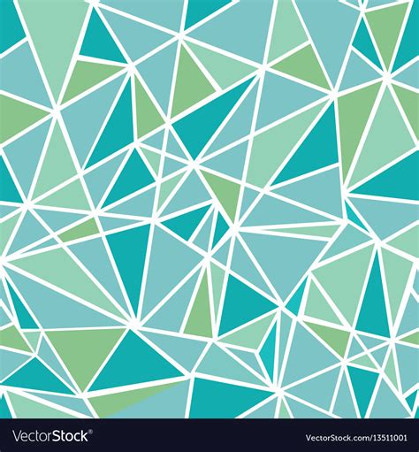 Blue Green Geometric Mosaic Triangles Royalty Free Vector
