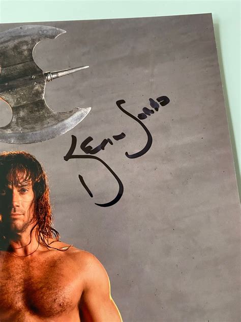 Hercules The Legendary Journeys Tv Signed By Kevin Sorbo Hercules Autographe Photo