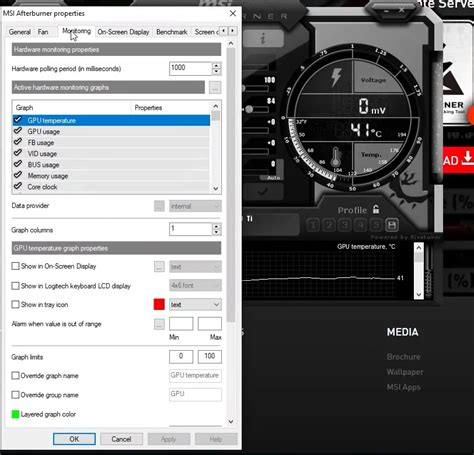 Does Msi Afterburner Show Cpu Temperatures Enable Temp Monitor