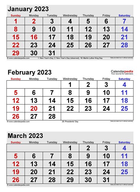 Large Printable Calendar 2022 Printable Calendar 2023 Aria Art