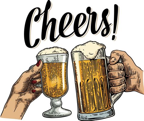 Beer Cheers Vector Png Free Transparent Clipart Clipartkey Images And