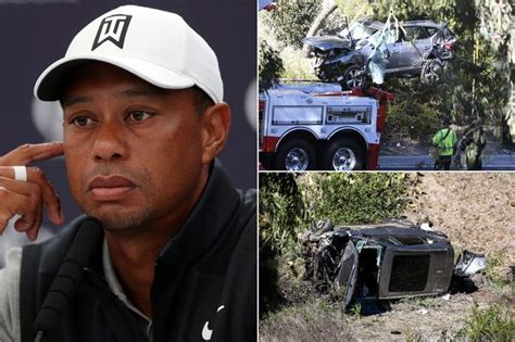 Tiger Woods Still Using Crutches Six Months On From Horror Car Crash