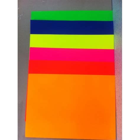 A4 Fluorescent Colour Labels