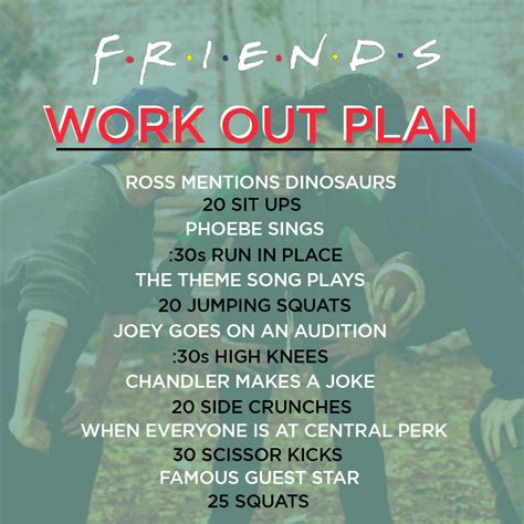 Friends Fitness Workouts Tv Show Workouts Fitness Motivation Workout
