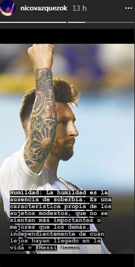 ¡le Tiene Fe El Tierno Mensaje De Nico Vazquez Para Messi Pronto