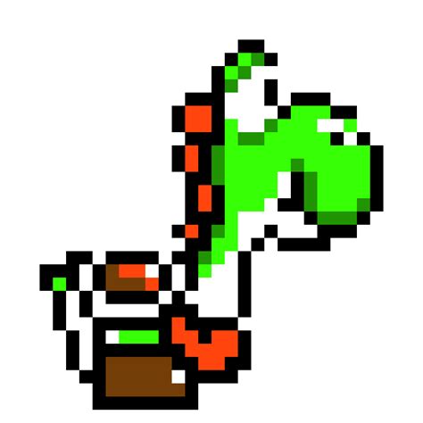 Png Yoshi Bit Pixel Art Clipart Large Size Png Image Pikpng Images