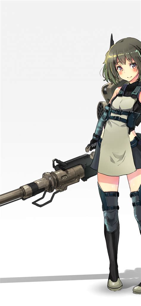 Anime Girls With Guns Wallpaper Meme Painted