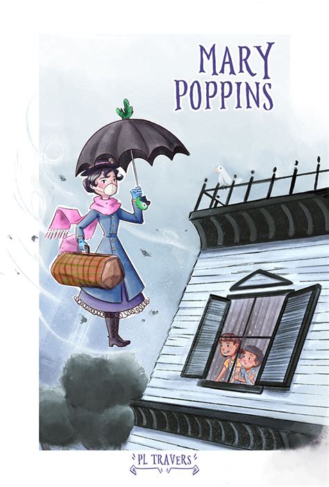 Mary Poppins Childrens Book Illustration On Aiga Member Gallery