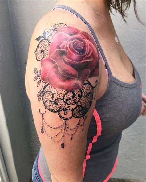 Celebrate Femininity With 50 Of The Most Beautiful Lace Tattoos Youve Ever Seen Lace Tattoo