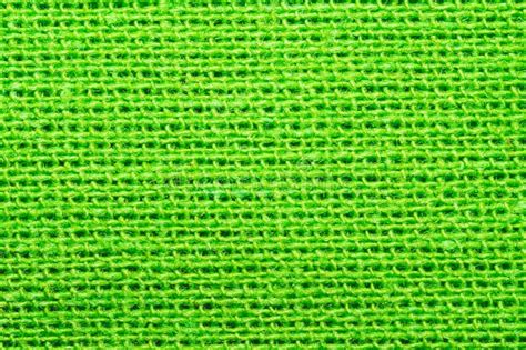 Green Textile Knitted Fabric Texture Woven Material Close Up Stock