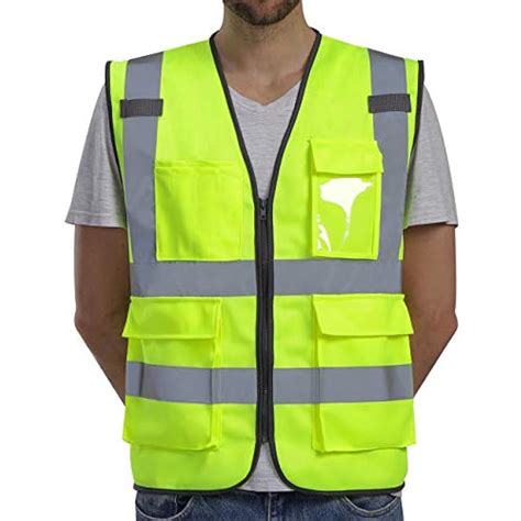 Dib Safety Vest Reflective Ansi Class 2 High Visibility With Pockets
