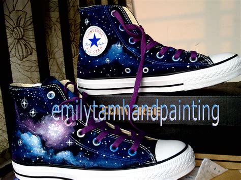 Another Galaxy Design On Converse Sneakers By Emilytamhandpainting On