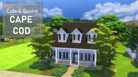 Building A Cape Cod Style House The Sims 4 Youtube