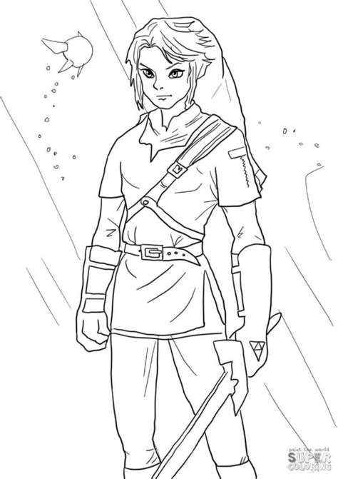 Get This Zelda Breath Of The Wild Coloring Pages Lnk6