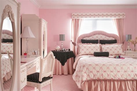 Pink Room With Black And White Polka Dots Room Decor And Design