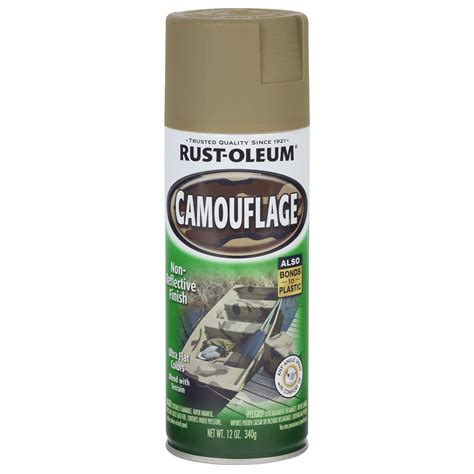 Rust Oleum Specialty Flat Khaki Camouflage Spray Paint 12 Oz Ace