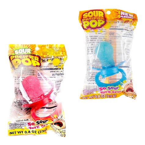 Flix Sour Pacifier Pop 08oz 23g Poppin Candy