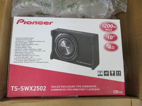Pioneer Ts Swx2502 10 Inch Shallow Mount Pre Loaded Enclosure Subwoofer