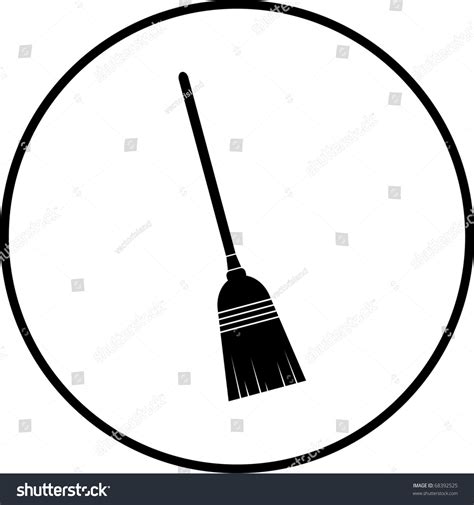 Broom Symbol Stock Photo 68392525 Shutterstock