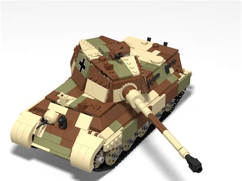 Lego Moc Tiger Ii Ausf B Heavy Tank Summer Camouflage By