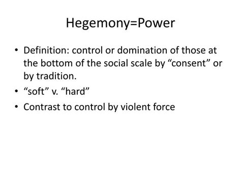 Hegemony Definition - Definition Of Word Hegemony In Dictionary Stock ...