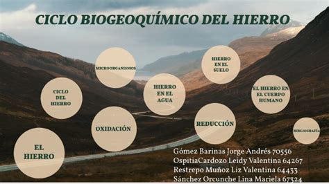 Ciclo Biogeoquímico Del Hierro By On Prezi
