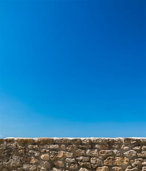 Stone Wall And Sky Free Stock Photo Public Domain Pictures