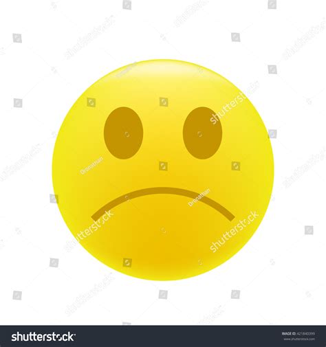 Grumpy Emoticon Vector Illustration Stock Vector Royalty Free